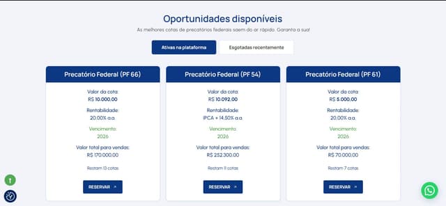 Fetch de oportunidades da API